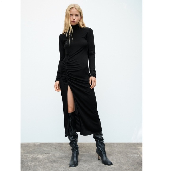 Zara Dresses & Skirts - 🆕 Zara draped sheath dress M​